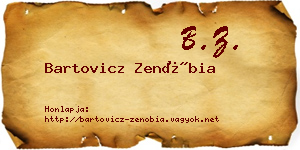Bartovicz Zenóbia névjegykártya